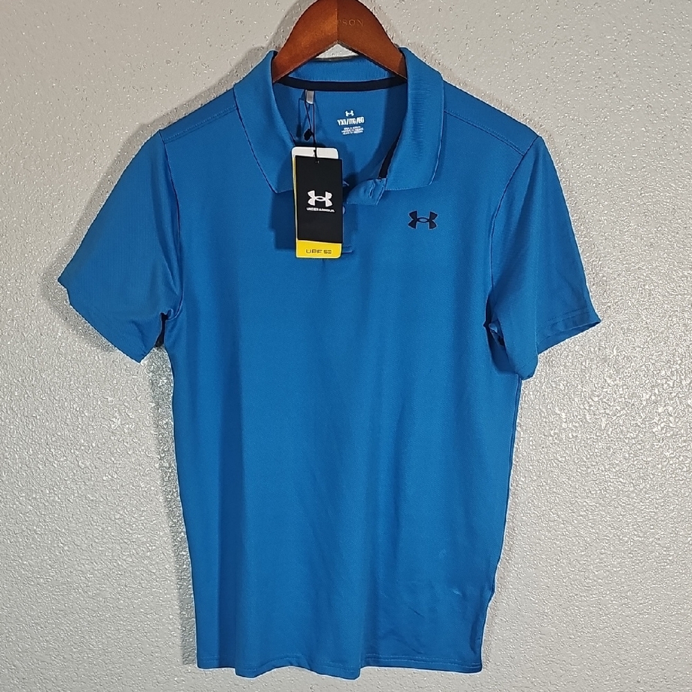 Under Armour Blue Polo Shirt.